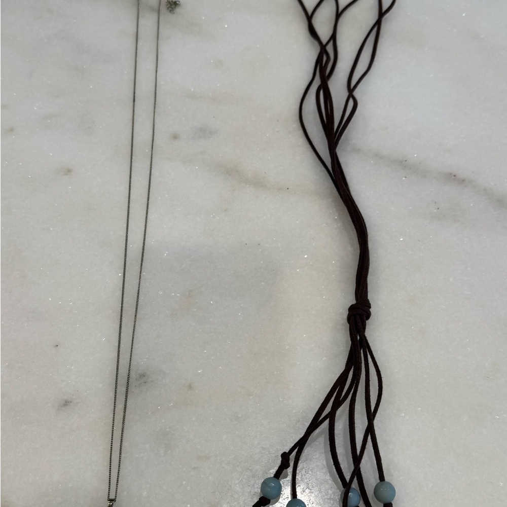 Costume jewelry - necklaces with green features.